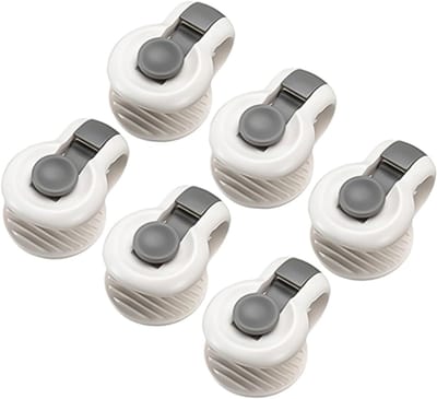Dekbedovertrek Clips - Beddengoed Bevestiging - Vastzetten Dekbed - Verstelbaar ABS Materiaal - 5x3.5x3 cm - Grijs