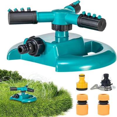 Tuin Sprinkler - Gazon Irrigatie - Efficiënte Besproeiing - 360 Graden Rotatie - Tot 90 Meter - Blauw