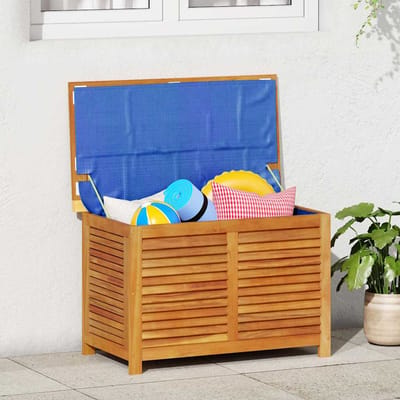 vidaXL - Tuinbox - met - jaloezieën - 90x50x56 - cm - massief - acaciahout