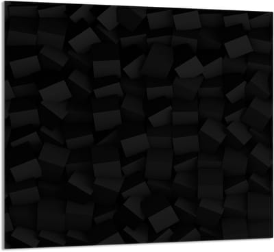 TMK ArtDeko - Snijplank - Glas - 65x60cm - Zwart