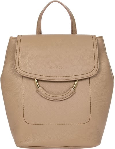 BRIC'S Leren Vrije tijd rugzak Rugzak Gondola Tiglio Zaino Backpack Cameo Oud roze