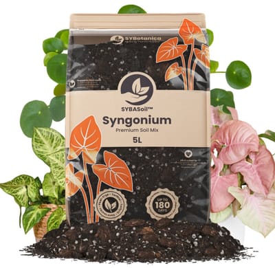 SYBASoil - Syngonium mix 5L - Turfvrije Potgrond Mix - 6 Maanden Voeding