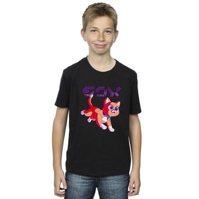 Disney Jongens Lightyear Sox digitaal schattig T-shirt (Zwart)