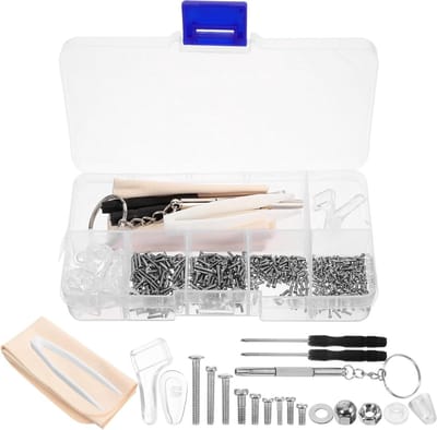 Brillen reparatieset - Oogglasonderhoud - Zelf brillen maken - Antislip grip - 7.5 cm - Diverse kleuren
