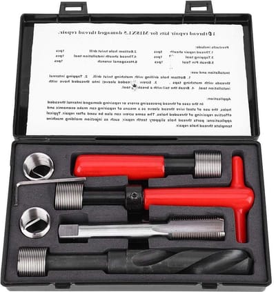 Draadherstelset voor M18x1.5, RVS Spiral Boor en Schroefdraad Invoegstukken voor Auto's en Machines