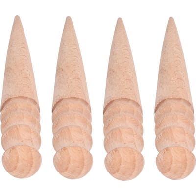 Edge Slicker Hout Leer Polijstgereedschap Taps Beuken 4 Groeven DIY Polijsten beige