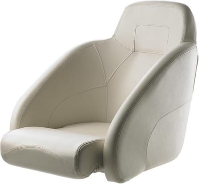 VETUS Queen witte flip-up Bootstoel