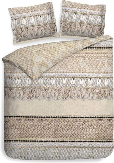 Heckett & Lane Linna Dekbedovertrek - Eenpersoons - 140x200/220 cm - Brick Red