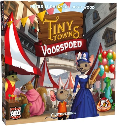 White Goblin Games - Tiny Towns: Voorspoed - familiespel - 1 tot 6 spelers - 45 minuten - Vanaf 10 jaar