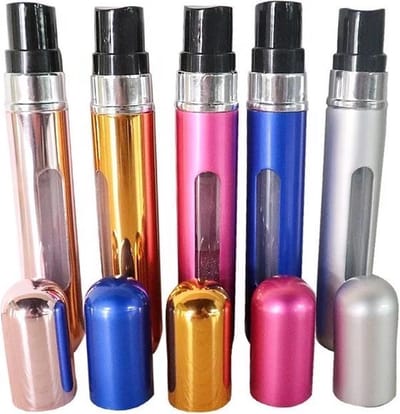 Mini Parfum Flesje 4 stuks- navulbaar| Travel Formaat Navulbare Parfum Verstuiver-Lipstick Formaat/ LOUZIR