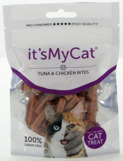 It's my cat, Tuna & Chicken Bites