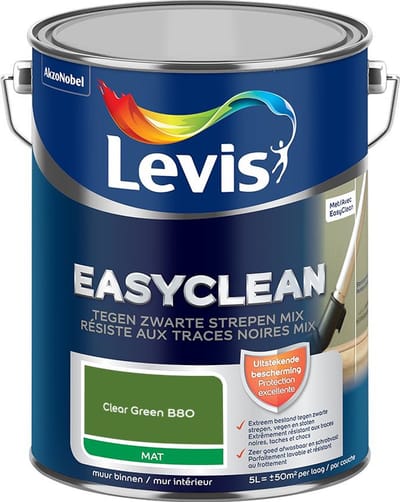 Levis - Easyclean Tegen Zwarte Strepen Mix - Clear Green B80 - Mengverf - 5 L
