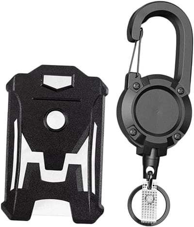 Badgehouder Set - Kaarthouder clip - Werkkaarten tonen - Verticale bescherming - 103 x 68 cm - Zwart