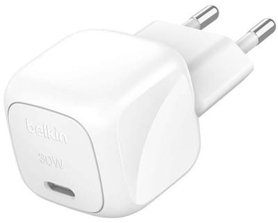 Belkin 30W USB PD Wall Charger with PPS - White