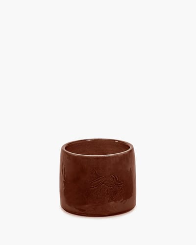 Serax Vincent Van Duysen Vaso bloempot D15cm H12cm donkerbruin