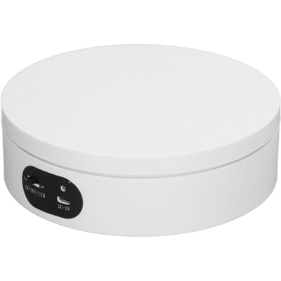 Présentoir Rotatif Résine Époxy Blanche Clignotant Motorisé Présentoir Rotatif Automatique Silencieux Tasse Tumbler Platine white
