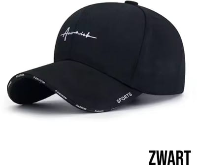 LaGloss® Baseball Zwart - Katoenen Pet met Scheureffect Snapback Hip Hop Unisex Cap Verstelbaar - Zwart