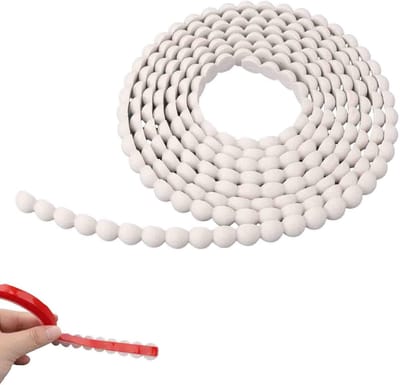 Flexibele Afdichtingsstrip - Muurdecoratie Strip - Keuken en Badkamer - Zelfklevend en Flexibel - 295cm Lang - Wit