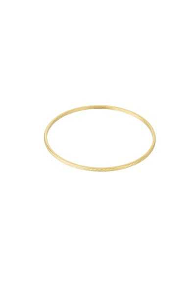 Goudlief Strakke glanzende armband - Goudkleur - Roestvrij staal - Verkleurt niet - Cadeau - Goudlief.nl