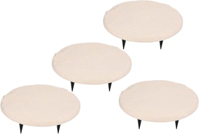Decoratieve Stapstenen - Tuinpad Stenen - Tuin Aankleden - Weerbestendig Materiaal - 42 x 11 cm - Beige