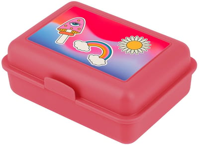 Lunchbox voor kinderen voor school – Lunchbox voor meisjes, jongens, kleuterschool – Jausenbox, Brotzeitbox, Brotbox, Snackbox (Hippie)