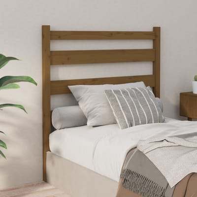 vidaXL Hoofdbord 96x4x100 cm massief grenenhout honingbruin