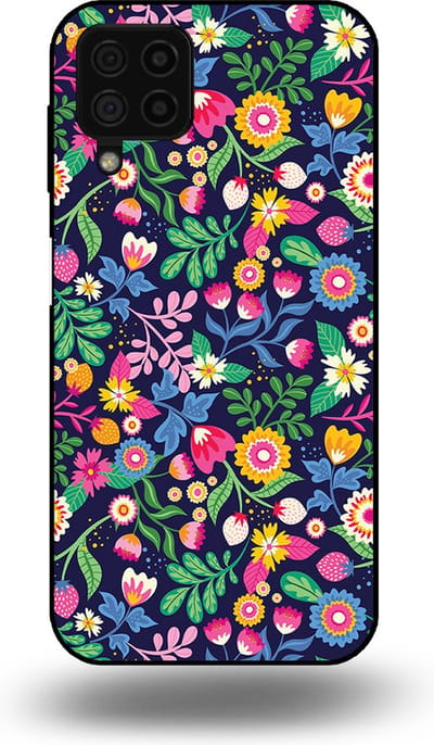 Smartphonica Telefoonhoesje geschikt voor Samsung Galaxy A22 4G met bloemen opdruk - TPU backcover case flower design geschikt voor Samsung Galaxy A22 4G