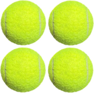 Tennisballen - Oefenballen - Tennistraining - Geschikt voor honden - 4 stuks - Geel