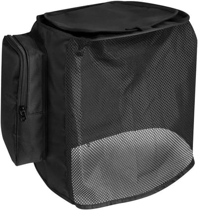 Luidspreker Beschermhoes - Speaker Cover - Stofvrij Houden - Met Opbergvakken - 28 x 23 x 7 cm - Zwart
