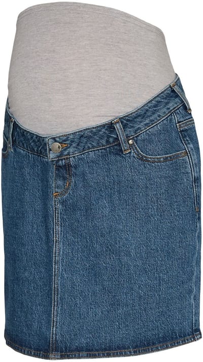 Mama Licious Denim rok Mid waist Korte rok