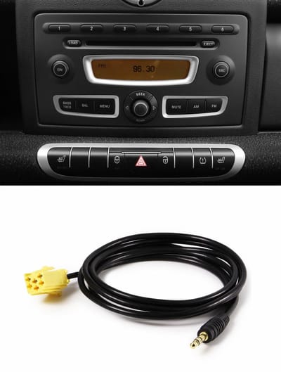 Passend Voor Smart For Two 451 Aux Kabel Adapter Radio Mp3 Youtube Iphone