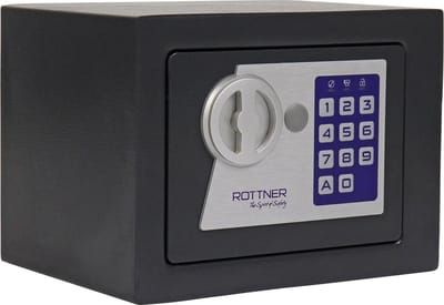 Rottner Meubelkluis Noah1 - Elektronisch Slot - Antraciet - 17x23x17cm