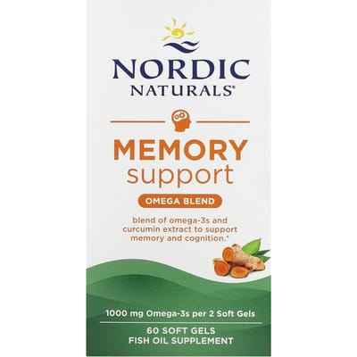 Nordic Naturals, Memory Booster, Omega-mengsel, 1.000 mg, 60 Softgels (500 mg per softgel)
