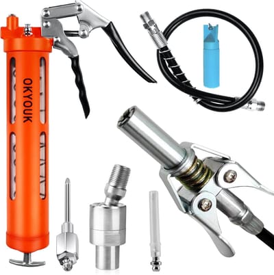 Vetpistool Set - Smeergereedschap - Machine Onderhoud - Zichtbaar Vetniveau - 12 Inch Slang