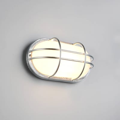 Trio Lighting Buitenwandlamp Tumen, zinkkleurig, breedte 26 cm, metaal, IP44