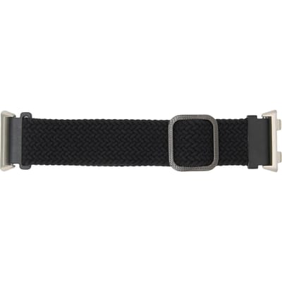 Verstelbare Smartwatch Band voor Oppo Watch 2 46mm Gebreide Elastische Lus Horlogeband Vervanging Zwart zwart