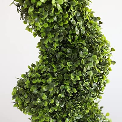 Kunstplanten Set van 2 - 90cm Spiralen Buxus Topiary Bomen voor Binnen en Buiten Decoratie