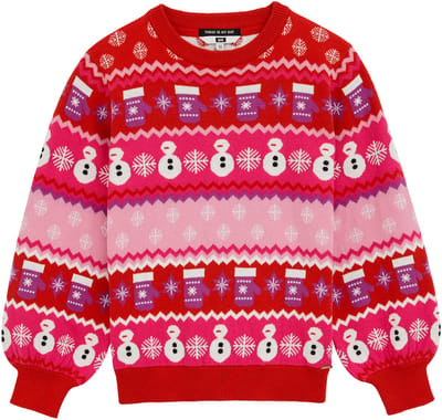 We Fashion Knitted Pullover Bright Pink Size: 134/140 | Sweaters & Cardigans Outlet | Unisex | Roze