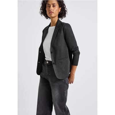 Basic piqué blazer