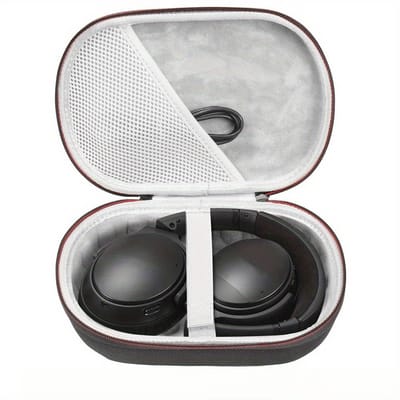 Oortjes Opberg Hoesje - On-ear/Over-ear -Koptelefoon Case - Headphone Beschermhoes Hoes Hardcase – Opberghoes - Koptelefoon Case - Harde Beschermhoes - - Koptelefoon Hoesje – Beschermhoes – LOUZIR