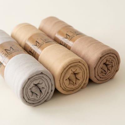 FIRASET Hurrem Collectie – 3-delige Jersey Sjaal Set |- Hoofddoek - Hoofddeksel - Hijab - Natuurlijke en Minimalistische Stijl