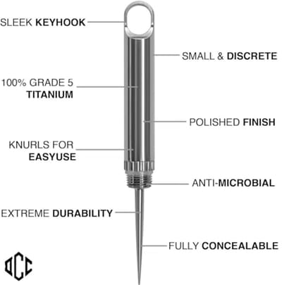 Micro tipick Outdoor Tandenstoker EDC Sleutelhanger Tool voor Camping en Picknick met Beschermhoes