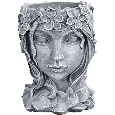 Bloempot Decoratief Stevig Ademend Bloempot Plantenbak voor Huis Tuin Balkon gray