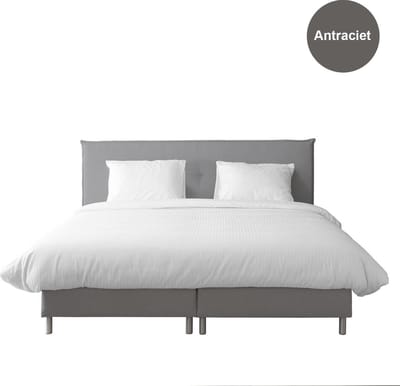 Anno 1588 Boxspring Pollux - Complete boxspringset - Pocketvering - Licht Zwart - 140x200