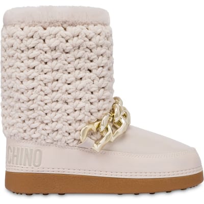Moschino Heart Chain Snow Boots White Größe: 35-36 | Stiefel Outlet | Damen | Weiß