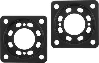 Audio Isolatie Pads - Trillingsdempers Luidsprekers - Geluidskwaliteit Verbeteren - Ijzeren Vacuümbuissteunen - 2 Stuks - Zwart
