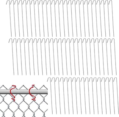 Hekwerk Draad Banden - Bevestigingsmiddel - Omheining Beveiligen - Eenvoudig te buigen - 100 Stuks - Aluminium
