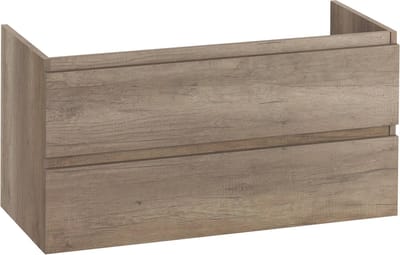 Ben Tendenza Wastafel Onderkast - 100x44.5x50 cm - Eiken - Badkamerkast - Wastafelmeubel met Uitsparing