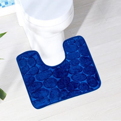 Toiletdeurmat Vloerkleed Mat Toiletvloermat U-vormige Vloermat Waterbestendige Mat Toilet Badkamer Vochtabsorberend Antislipmat 40 * 50cm