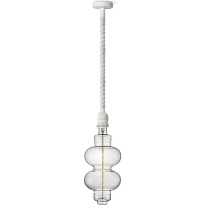 Home sweet home hanglamp Leonardo wit Diabolo - helder